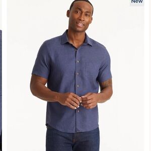 Wrinkle-Resistant Linen Short-Sleeve Cameron Shirt from Untuckit